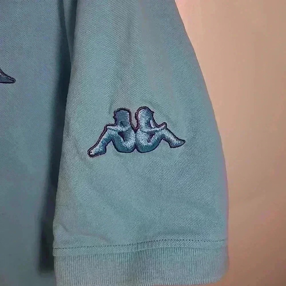 Kappa Polo Shirt Adult Extra Large Blue Purple Soccer Casual Rugby Mens - Picture 5 of 7